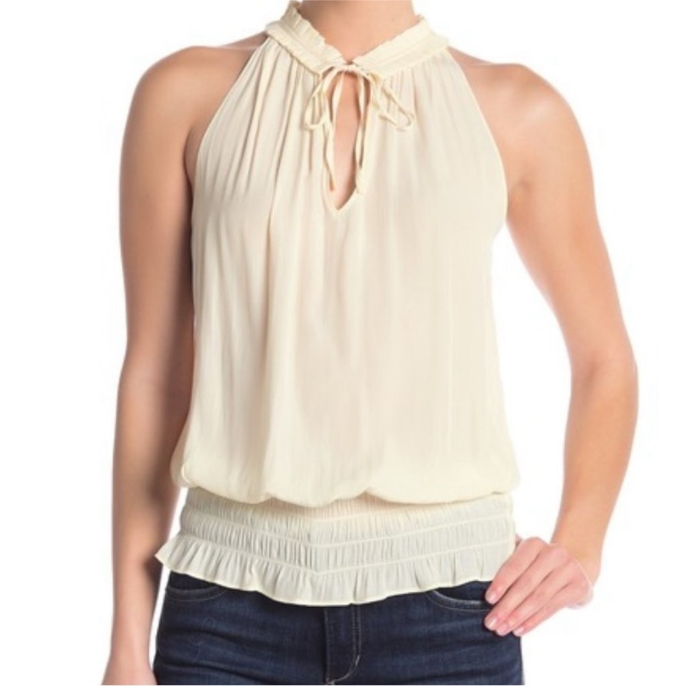 Ramy Brook Mindy Keyhole Sleeveless Blouse XS